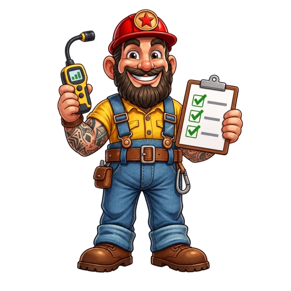 The Gas Man mascot illustrating landlord gas safety